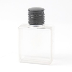 CLEAR BOTTLE WITH BLACK CAP CODE: 097